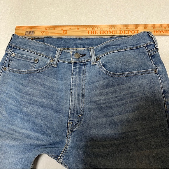 Levi's Men's Jeans 505 Regular Fit Straight Leg Light Wash Size 34 x 32 - Picture 10 of 15